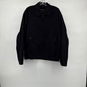 ST‎ JOHNS BAY Mens Navy Zip Up Jacket Size XL Lightweight Outerwear